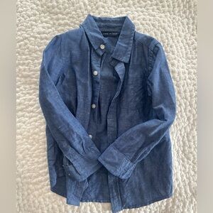 Janie and Jack boys linen Button-Up Shirt